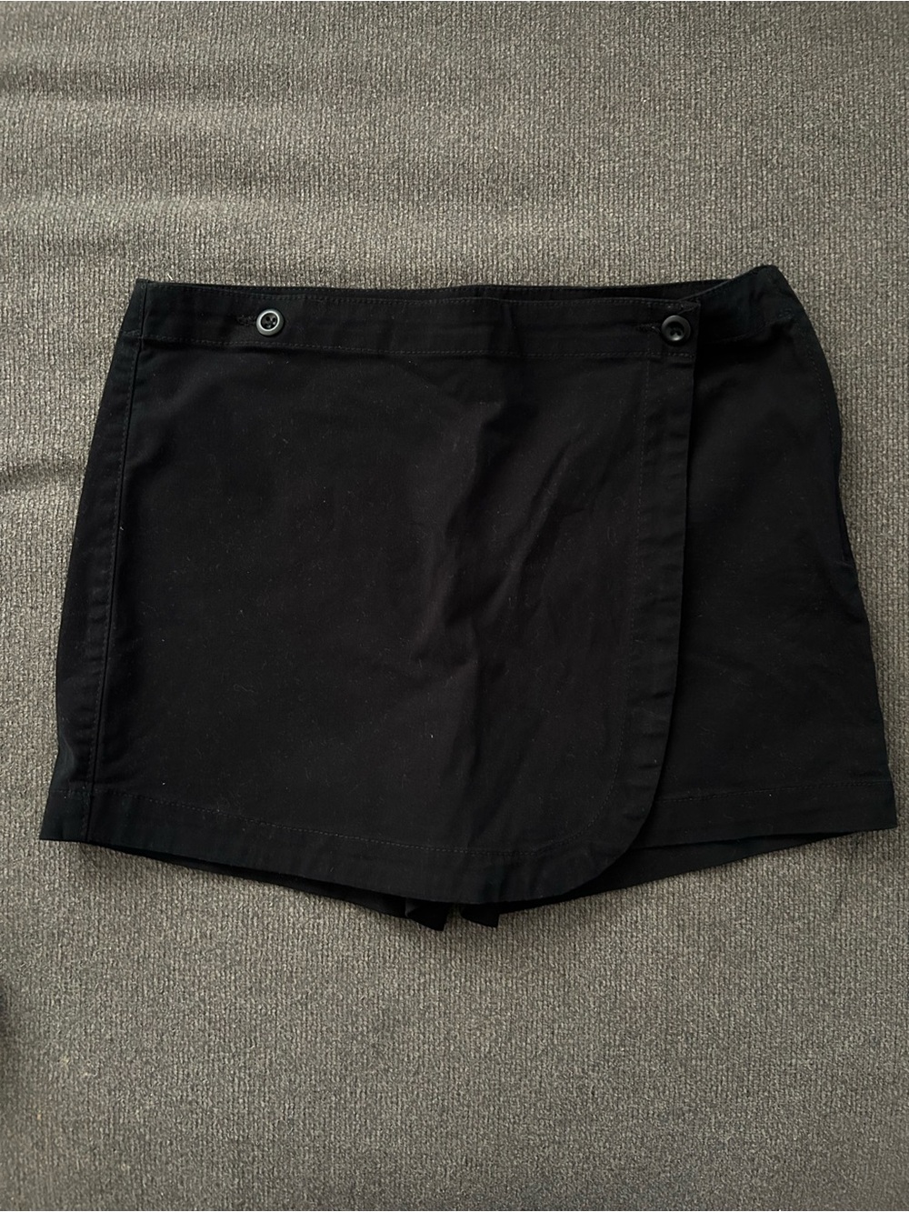wild fable Black Wrap-Front Skort